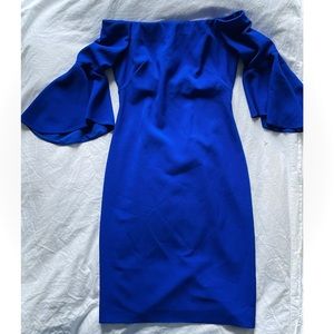 NWT Chelsea28 Blue Off Shoulder Cocktail Dress - 6